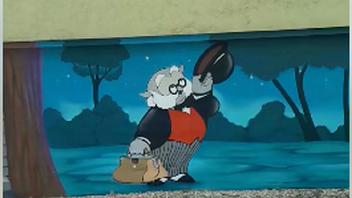 Dr. Bubó Szegeden: újabb káprázatos freskó aranyozza be a mindennapokat +videó