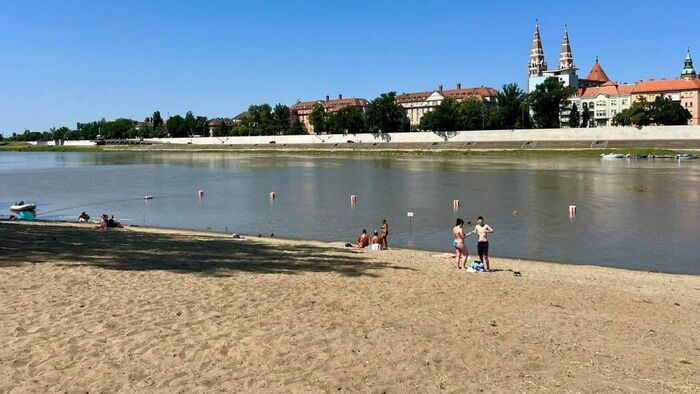 Igazi strandidő Szegeden: zavartalan napsütés, kellemes meleg
