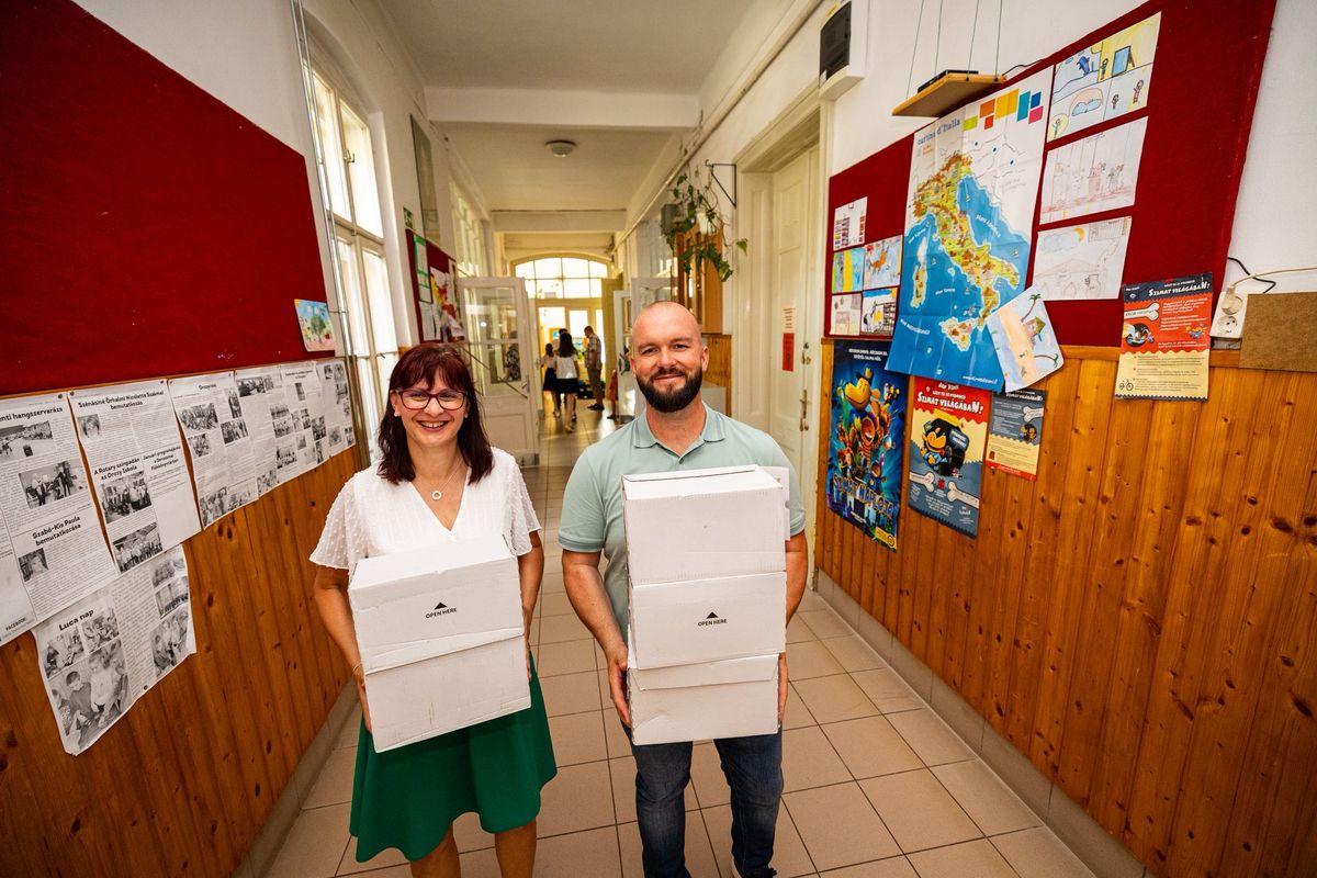 Ruzsa Roland fagyival lepte meg a diákokat.