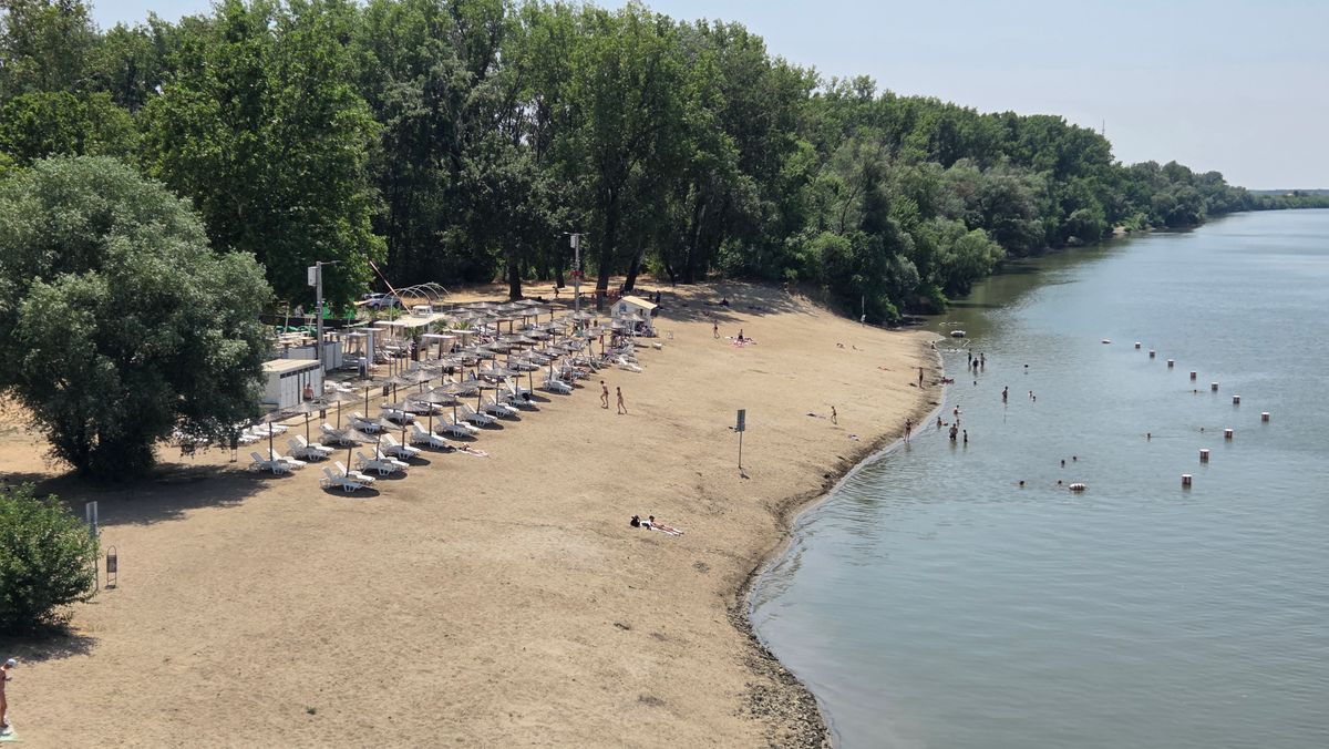 Szeged szabadstrandja a Lapos
