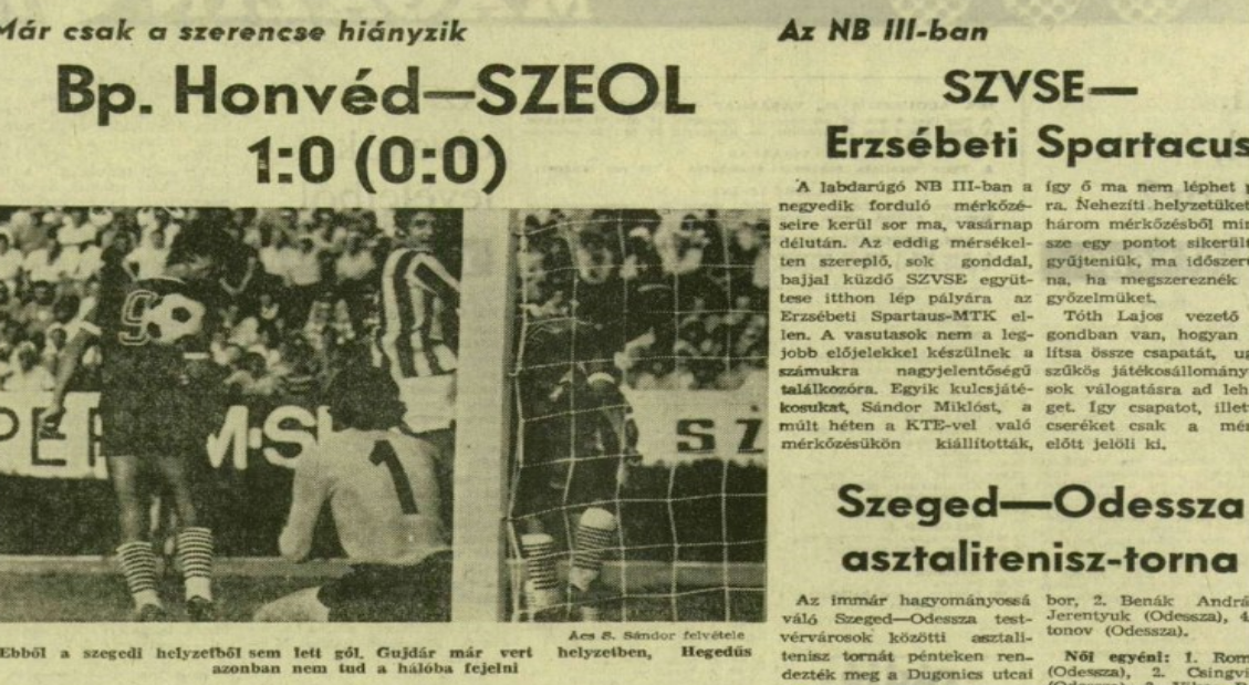 A SZEOL sajátnevelésű játékosaként indult Kozma György karrierje.