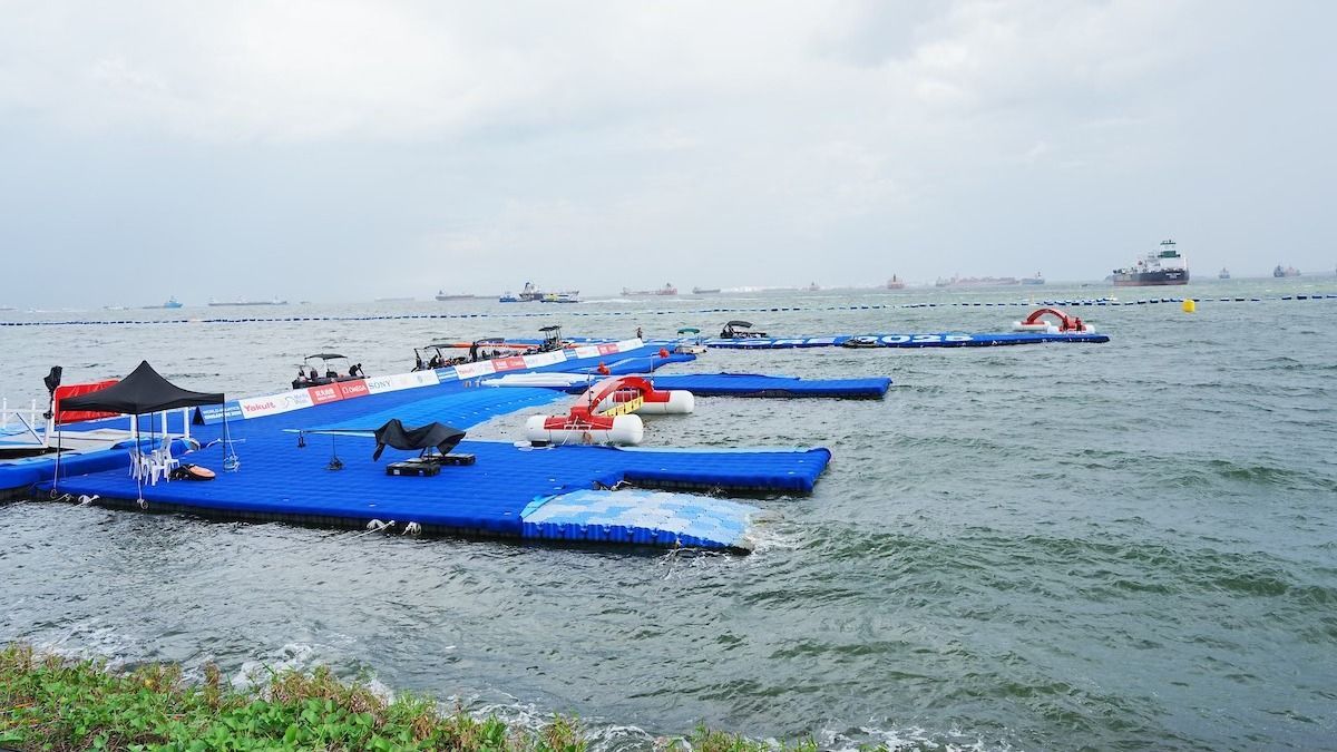 Sentosa szigetén, a Panawan Beach vize nem alkalmas a versenyzésre  a világbajnokságon.