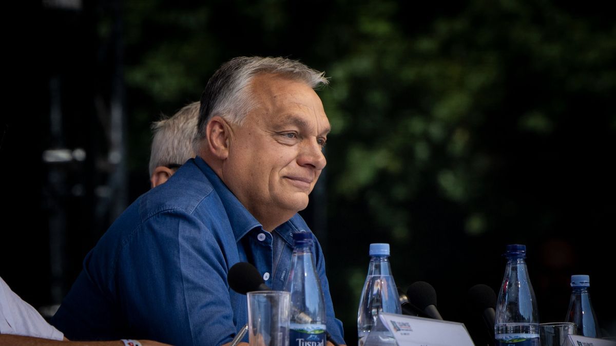 Orbán Viktor miniszterelnök Tusványoson hirdette meg a Digitális Polgári Köröket  Fotó: Miniszterelnöki Sajtóiroda/Fischer Zoltán