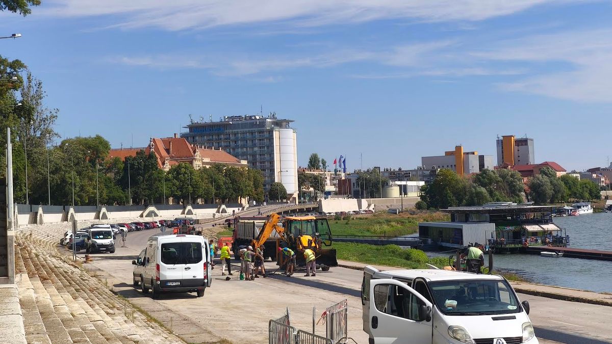 Kiderült, mikor végeznek a rakparton zajló munkálatokkal. (Fotó: Tóth Norbert)