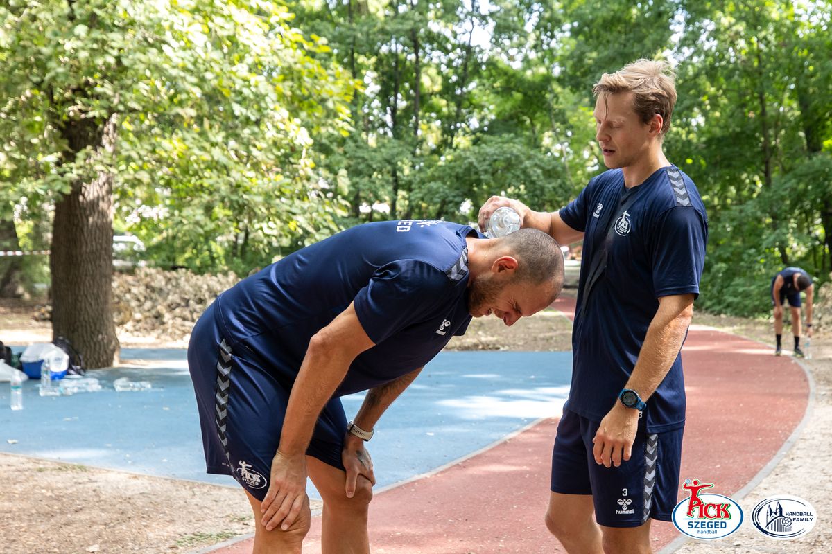 Az újszegedi ligetben tartott futóedzést a Pick Szeged. 