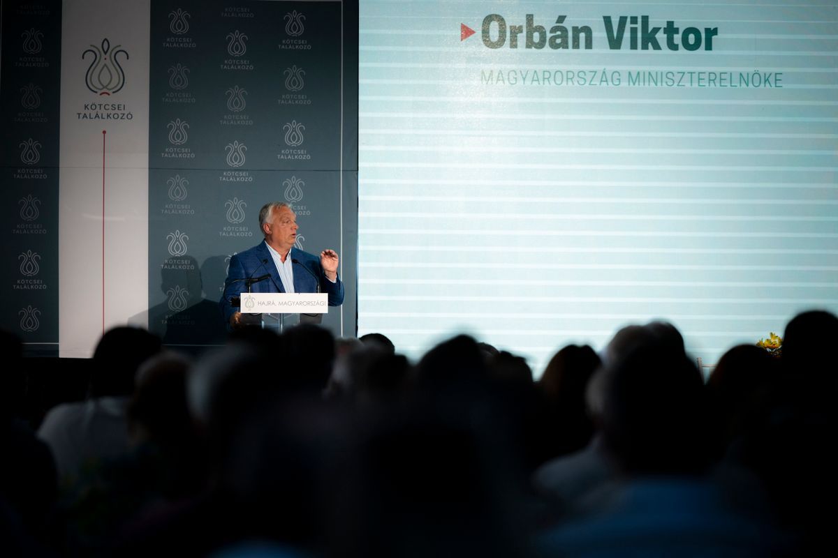 Orbán Viktor kötcsei beszéde a világsajtóban is visszhangot kapott Fotó: MTI