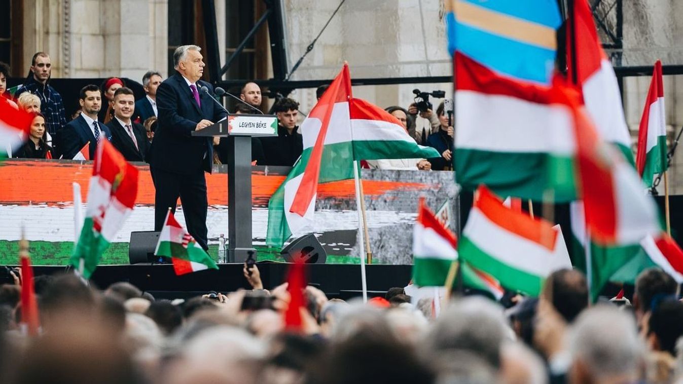 Orbán Viktor a Kossuth téren: A Békemenet Európa legfontosabb politikai mozgalma +videó