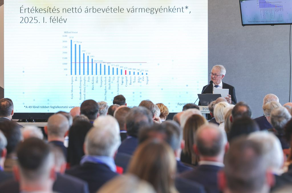 Szeged – 2025.10.16. TOP 100 Magazin bemutatása a Csongrád-Csanádi Kereskedelmi és Iparkamara kiadásában. 
Képen: 
Fotó: Karnok Csaba (KC) – Délmagyarország (DM)