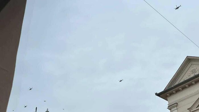 Helikopter konvoj rázta fel a szegedi délelőttöt +videó