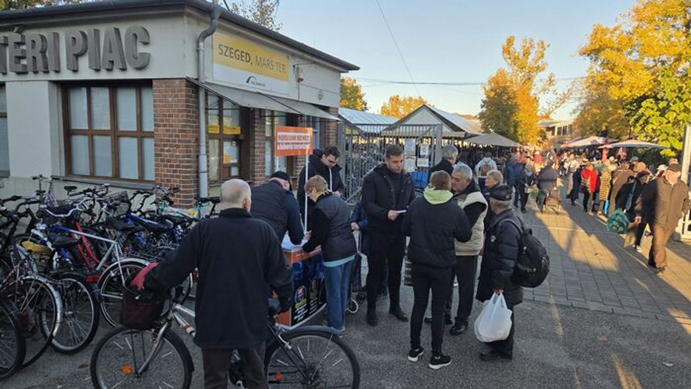 Politikai standolás a Mars téren: békepárti többség Szegeden +fotók