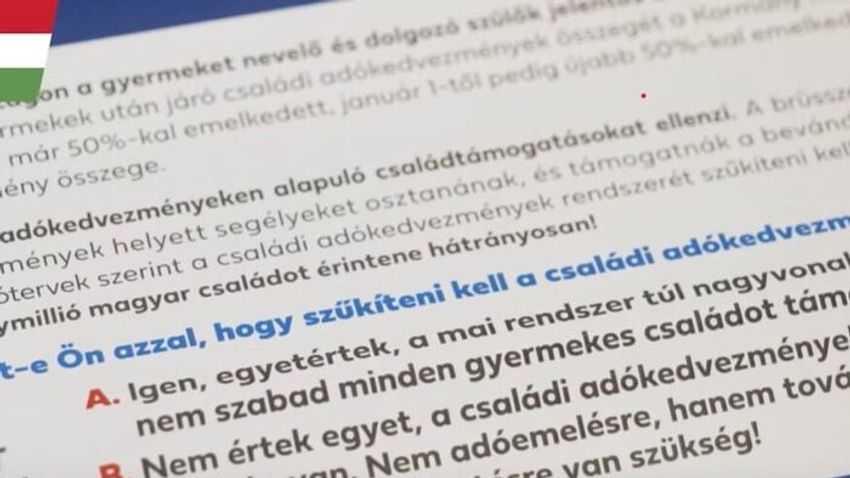 A hét témája: a nemzeti konzultációban a magyarok kiállhatnak az egykulcsos adó mellett

