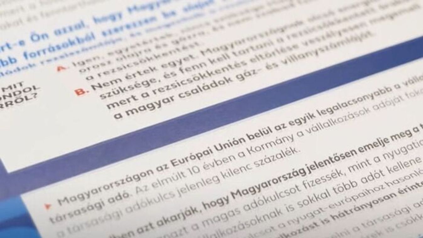 A nemzeti konzultáció tétje: adókedvezmények, család és rezsivédelem