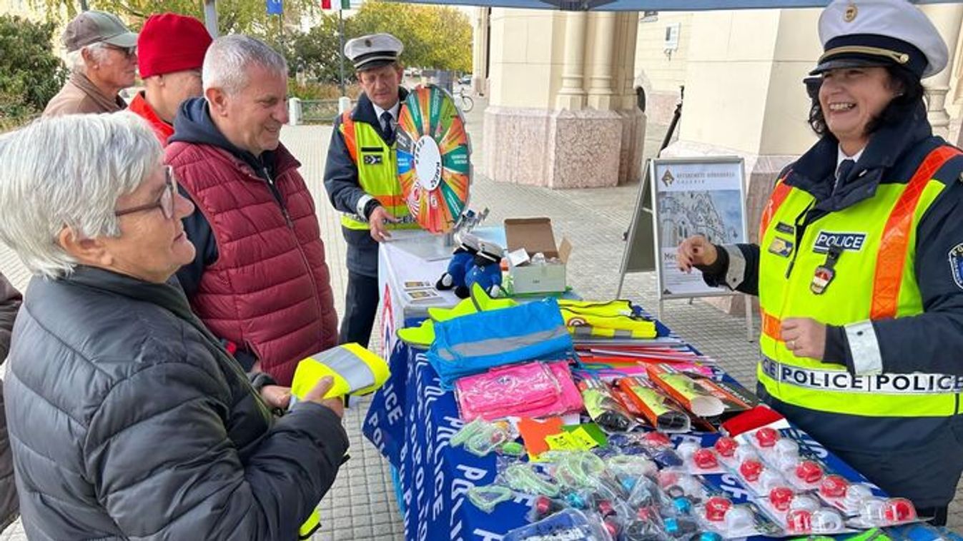 Rendőrségi akció: most Szegeden is ajándék a biztonságos közlekedés