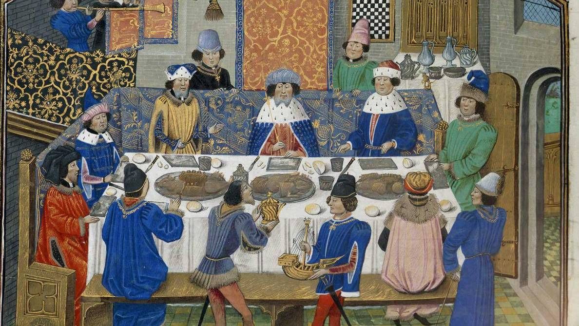 Terített asztalok mellett mulatott a sötét középkor.