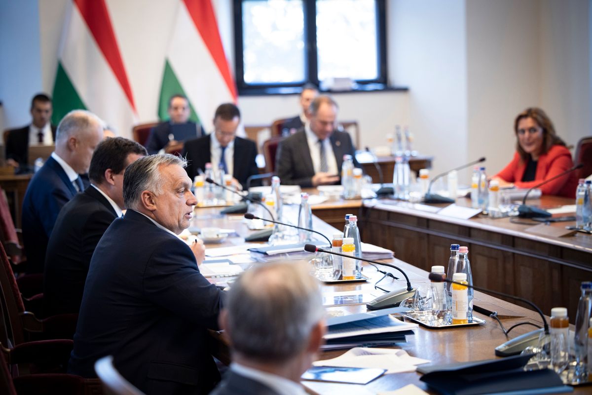 Az év utolsó ülését vezeti Orbán Viktor. (Fotó: Miniszterelnöki Sajtóiroda/Fischer Zoltán)