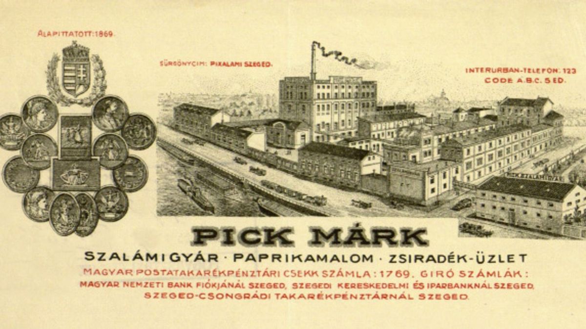 Ma ünnepelné születésnapját Pick Márk, a későbbi szalámikirály. (Fotó: Somogyi-könyvtár)