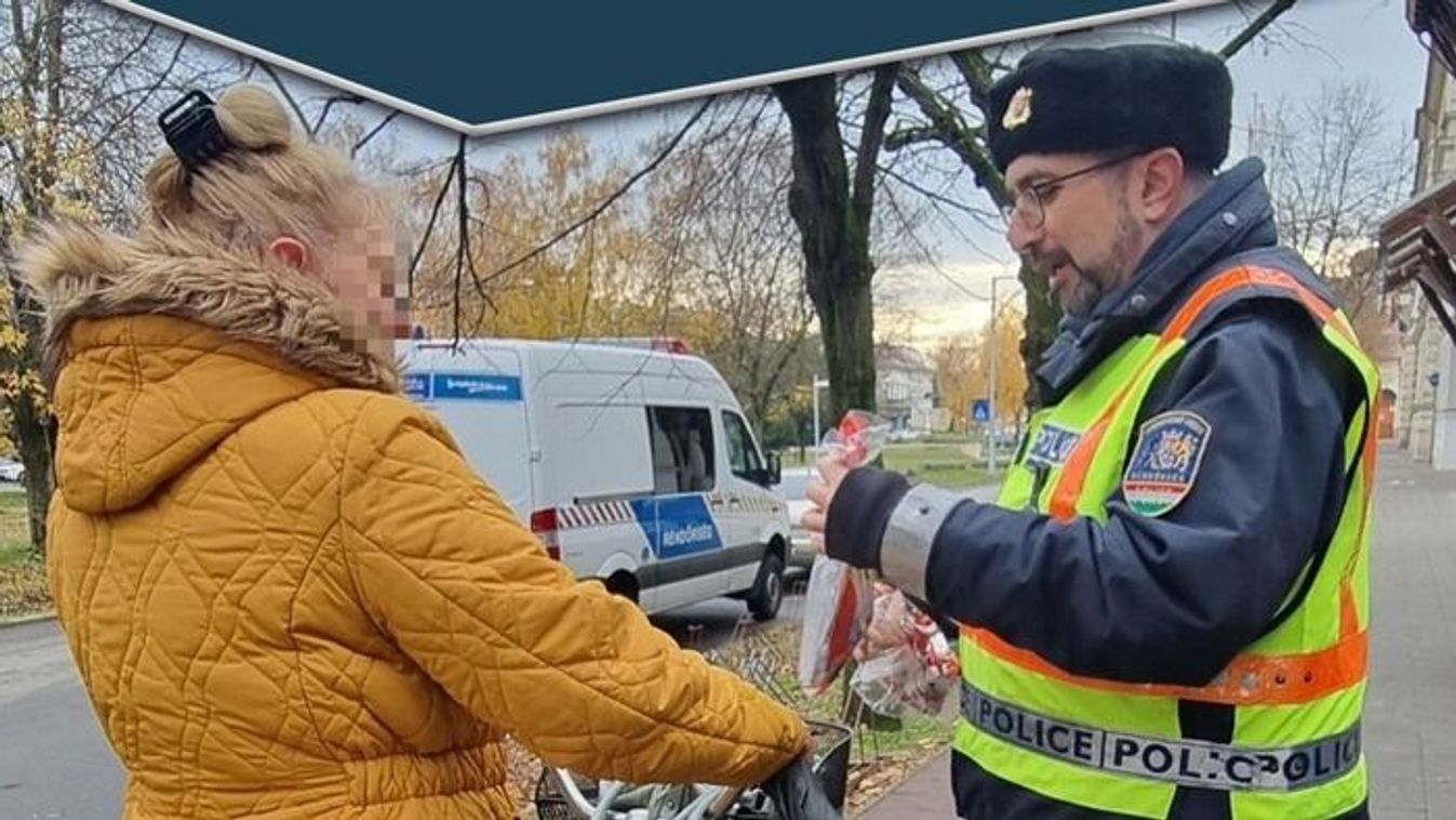 Különleges mikuláscsomag járt a szabályosan közlekedőknek Szegeden!