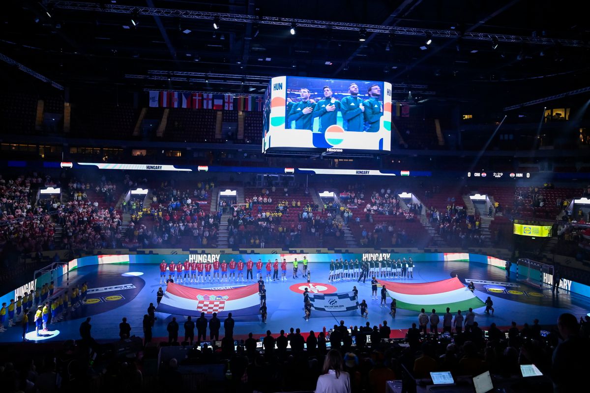 Horvátország ellen zárta az Európa-bajnokságot a magyar válogatott. (Fotó: Hegedüs Róbert / MTI)