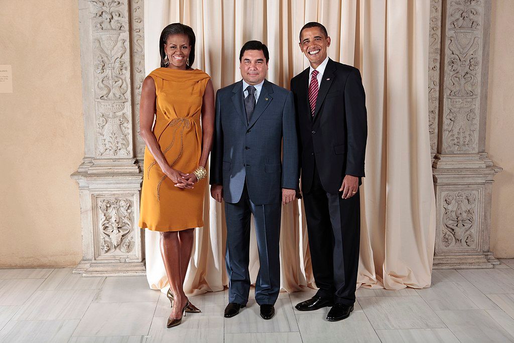 Barack Obama és felesége Gurbanguly Berdimuhammedov találkozott. (Fotó: Lawrence Jackson)