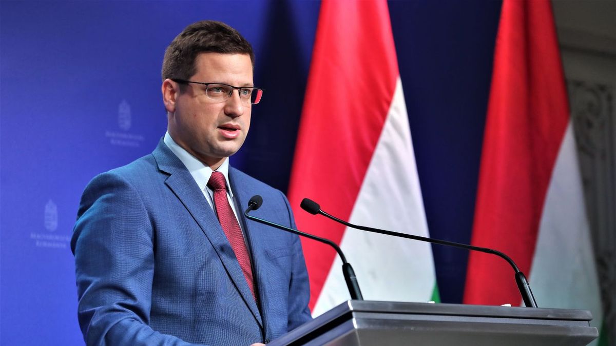 Gulyás Gergely nem kímélte Magyar Péteréket. (Fotó: MTI)