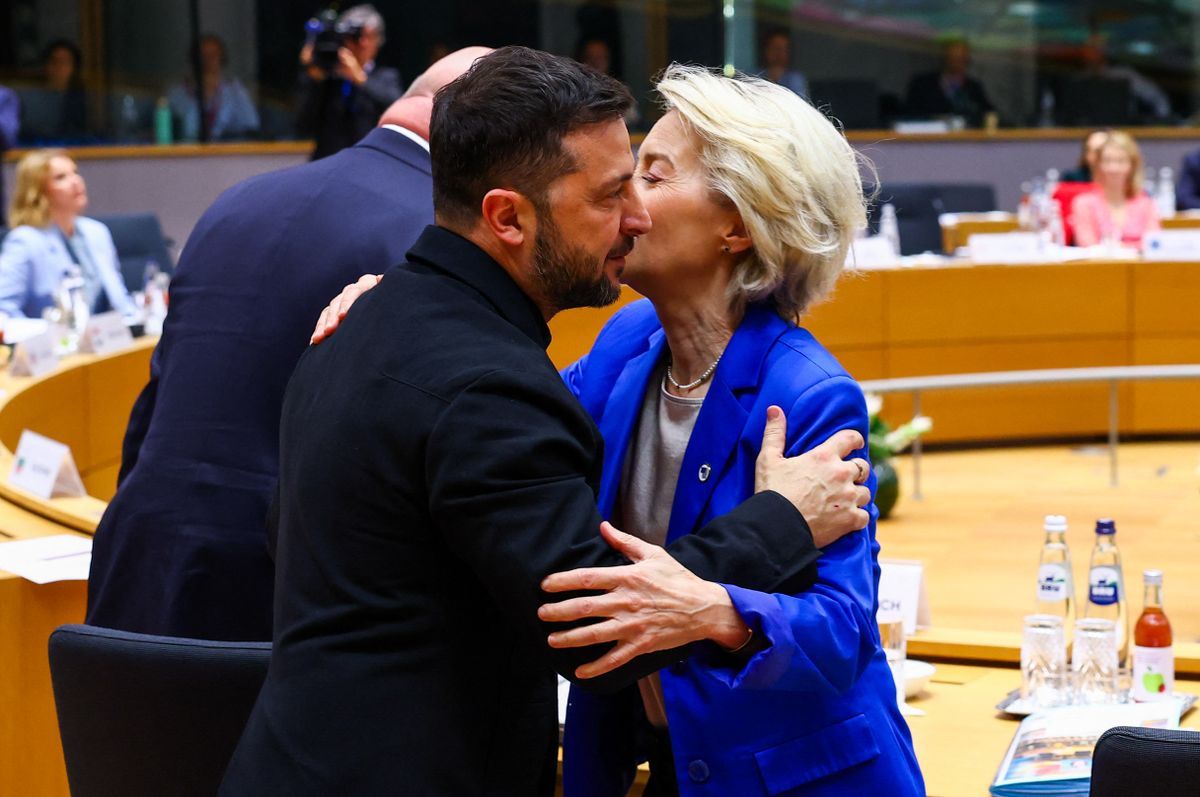 Erőteljes ukrán- és migrációpárti nyilatkozatot tett az Európai Bizottság elnöke. (Fotó: AFP)