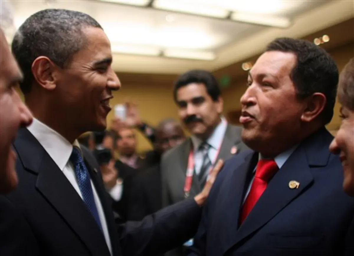 Barack Obama és Hugo Chavez. (Fotó: Alfonso Ocando)
