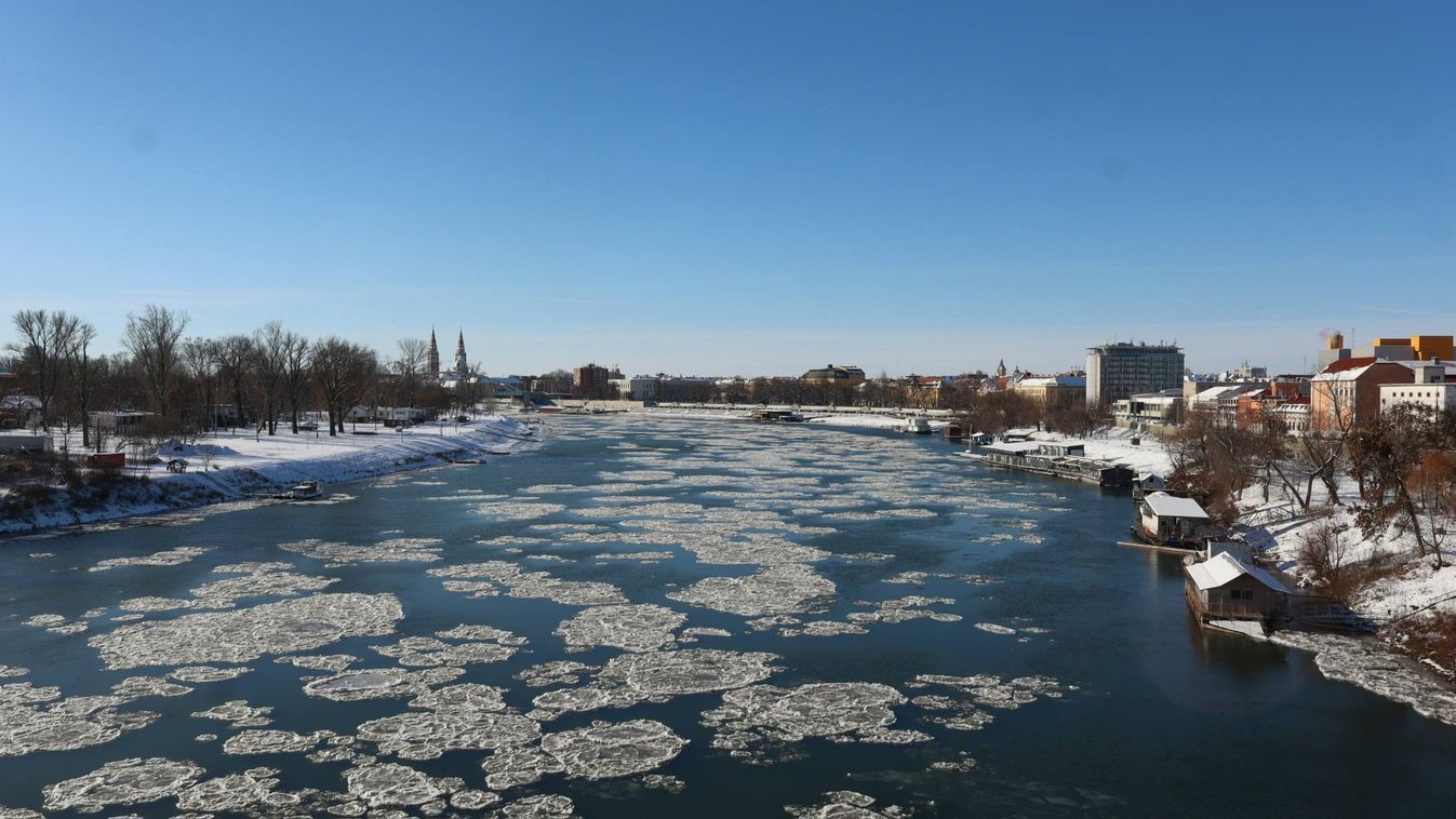 Amikor megindul a jég: Szeged téli Tiszája +fotók