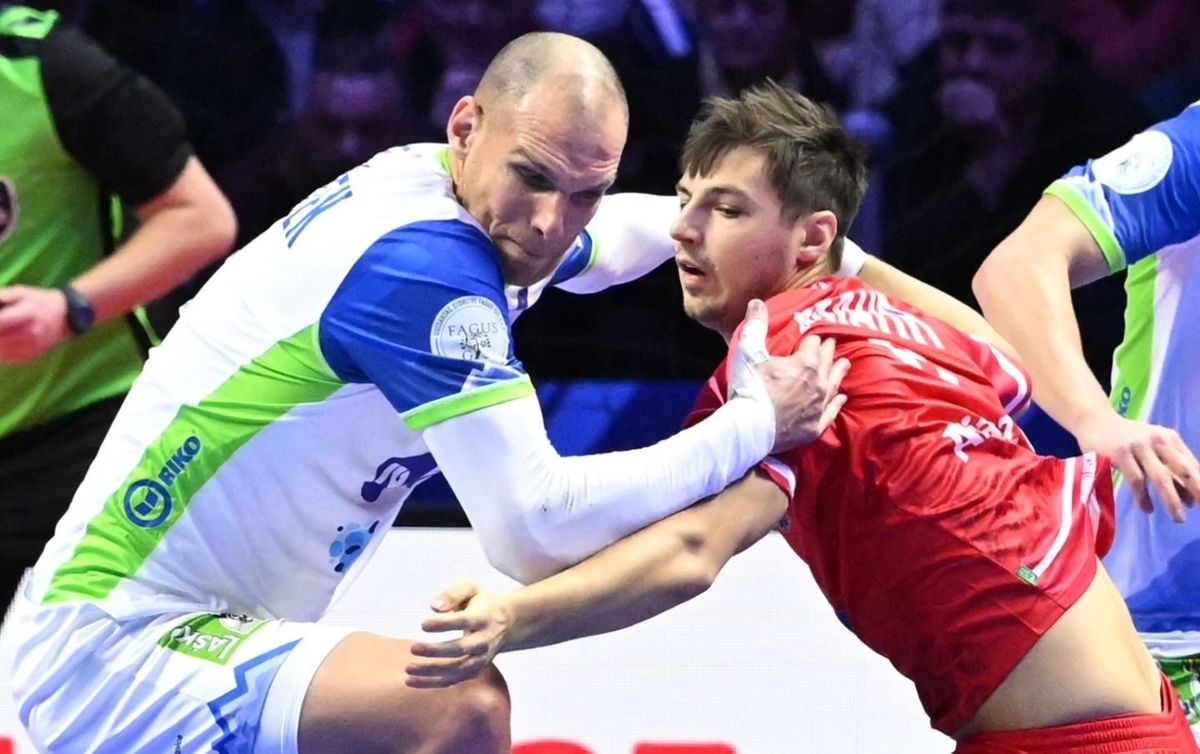 A Pick Szeged játékosa, Borut Mackovsek utólag csatlakozott a szlovénok felkészüléséhez. (Fotó: Szlovén kézilabda-szövetség)