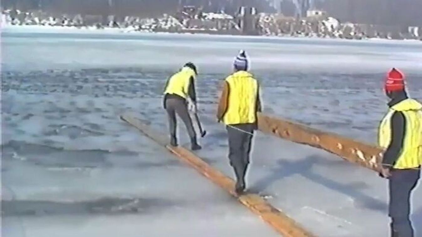Így vizsgázott a befagyott Tisza 1987 nagy telén +videó
