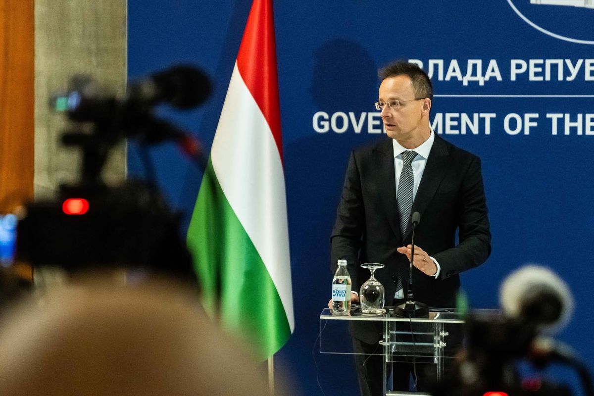 Sziijártó Péter elárulta, hogy Orbán Viktor pedig Donald Trumptól kapott meghívót a Gázai béketanácsba. (Fotó: MTI)