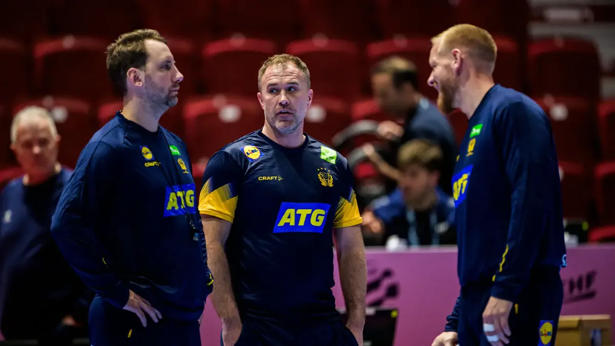 A Pick Szeged vezetőedője, Michael Apelgren győzelemre vezette a svédeket. (Fotó: Svéd Kézilabda-szövetség)