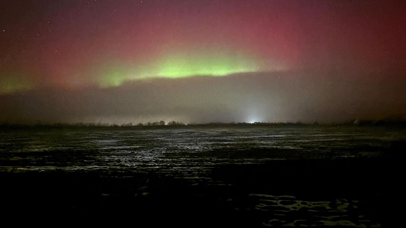 Elképesztő látvány: szabad szemmel is látható volt a sarki fény Szegedről