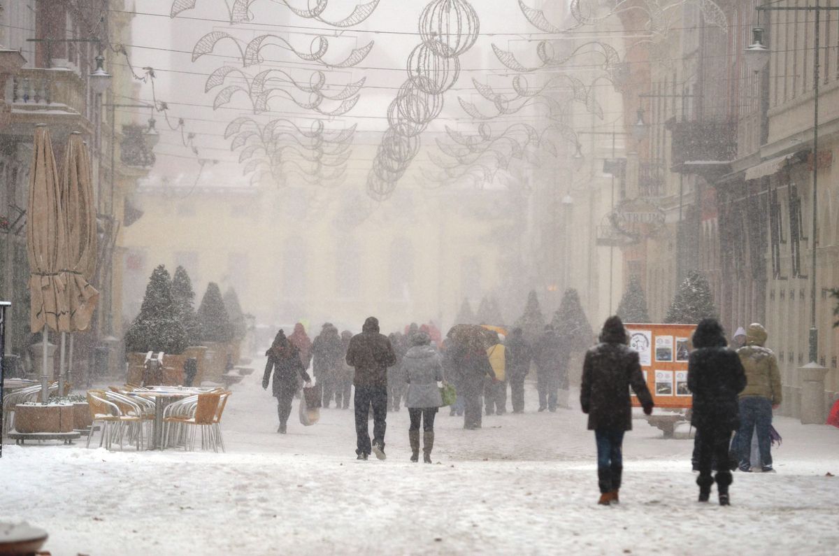 Régen esett nagy hó Szegeden, a jövő hét elején viszont akár 10 is eshet majd