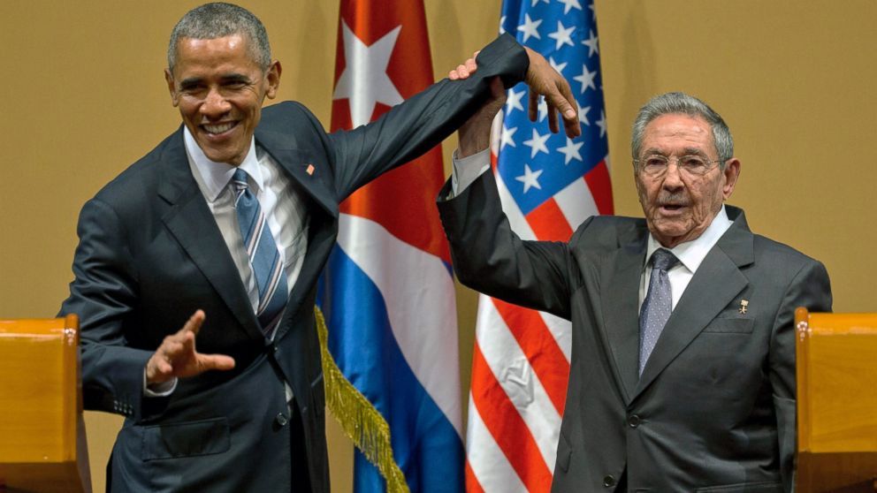 Barack Obama és Raul Castro. (Fotó: Ramon Espinosa)