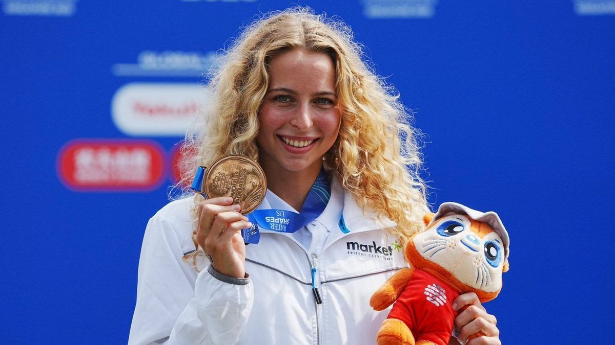 Fábián Bettina két érmet is szerzett az idei vb-n. (Fotó: MTI/Koszticsák Szilárd)