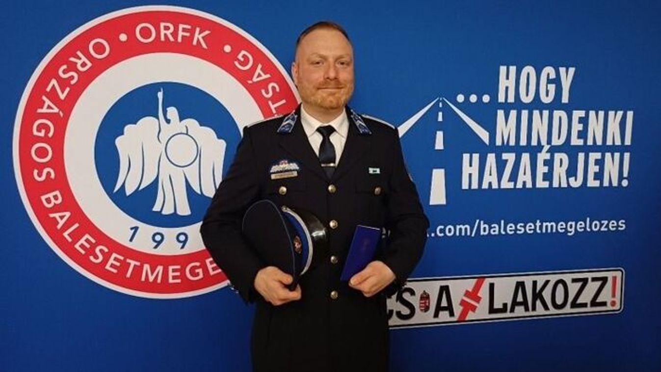 Példaértékű munka a suliknál: díjat nyert a szegedi rendőr