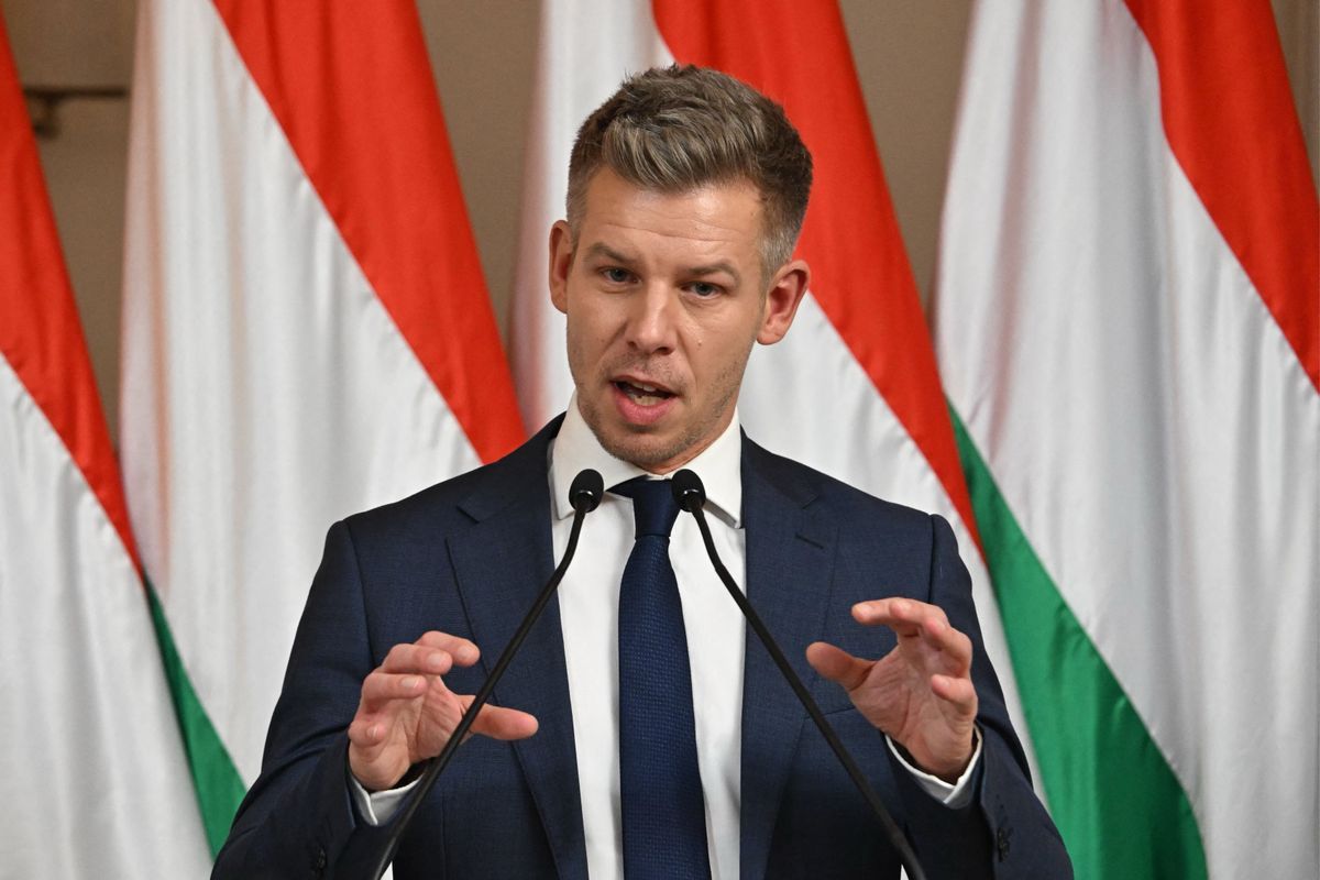 Magyar Péter és a Tisza Párt minden más pártnál több embert foglalkoztat. (Fotó: AFP)