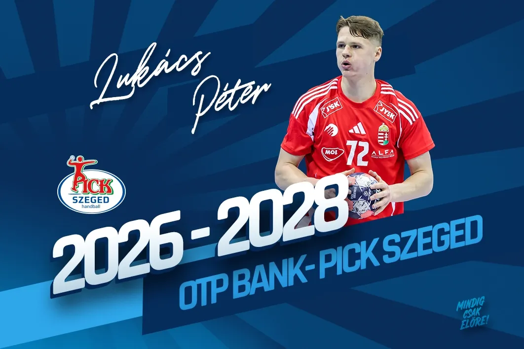 Lukács Péter két évre írt alá a Pick Szegedhez. (Forrás: OTP Bank-Pick Szeged)
