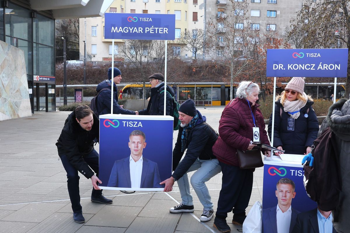Zárt körű eligazítást tartott Magyar Péter a Tisza jelöltjeinek