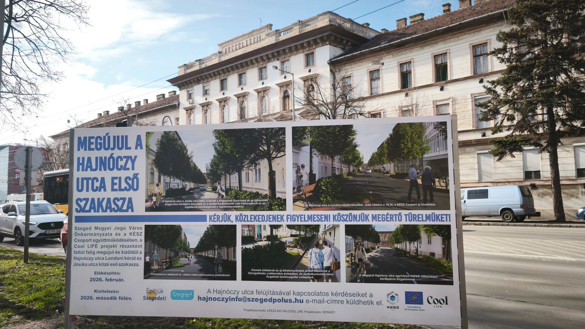 Megújul a Hajnóczy utca első szakasza. (Fotó: Tóth Norbert)