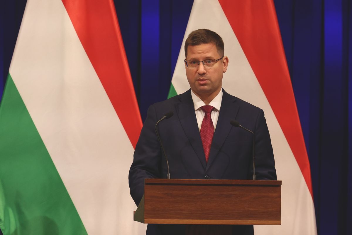 Kitiltják a schengeni övezetből az ukrán kényszersorozókat - jelentette be a Kormányinfón Gulyás Gergely miniszter. (Fotó: MTI)