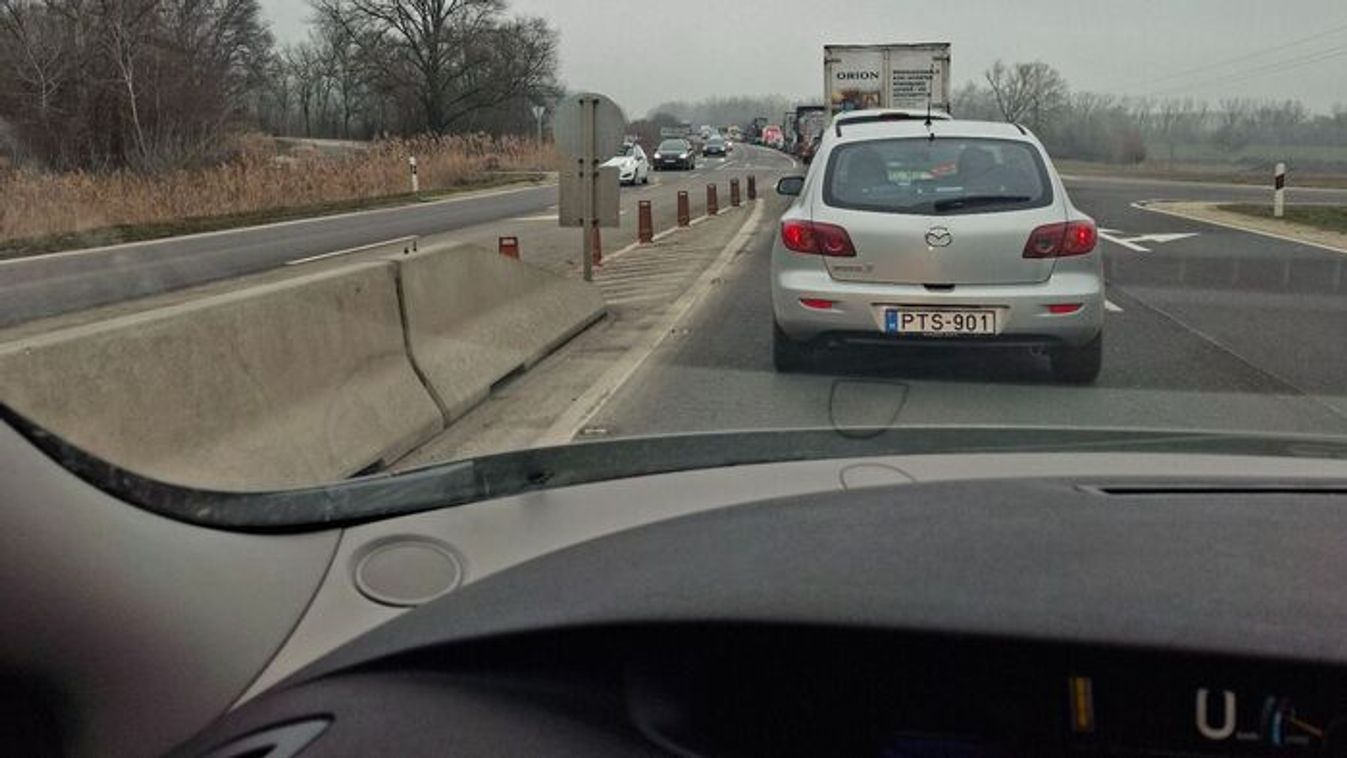 Félpályás lezárás az algyői hídon, nő a menetidő Szeged irányába