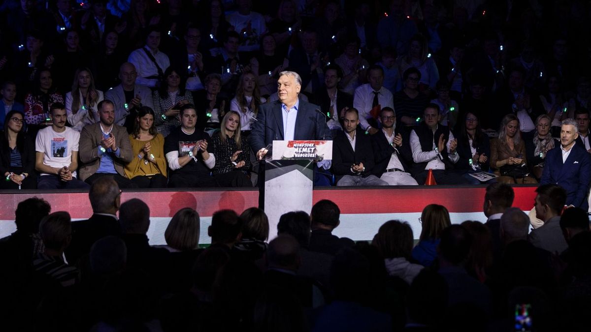 A háborús veszélyekre figyelmeztetett Orbán Viktor. (Fotó: MTI)