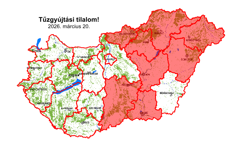 Több vármegyében is tűzgyújtási tilalom lépett életbe