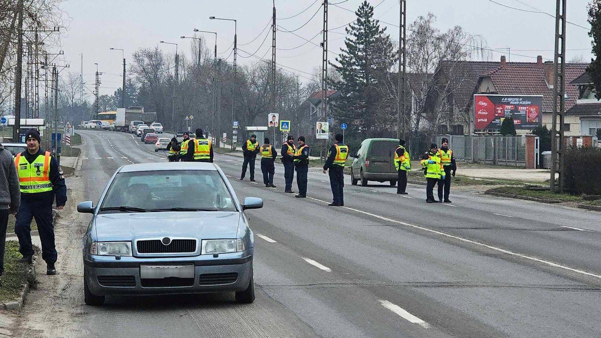 Rendőrségi akcióra számíthatnak a szegedi autósok a Dorozsmai úton