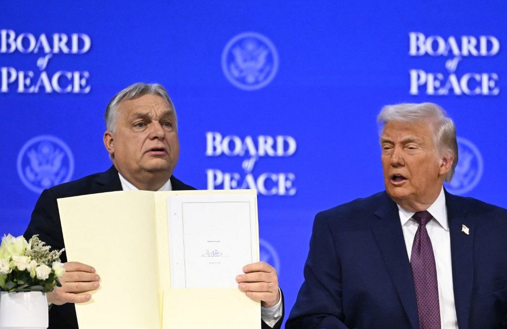 Orbán Viktor és Donald Trump amerikai elnök. Fotó: AFP