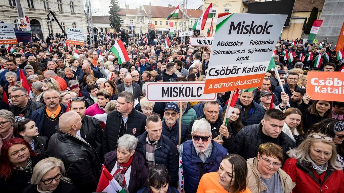 Orbán Viktor ma Miskolc főterén, a Szent István téren mond beszédet. Fotó: Miniszterelnöki Kabinetiroda. 