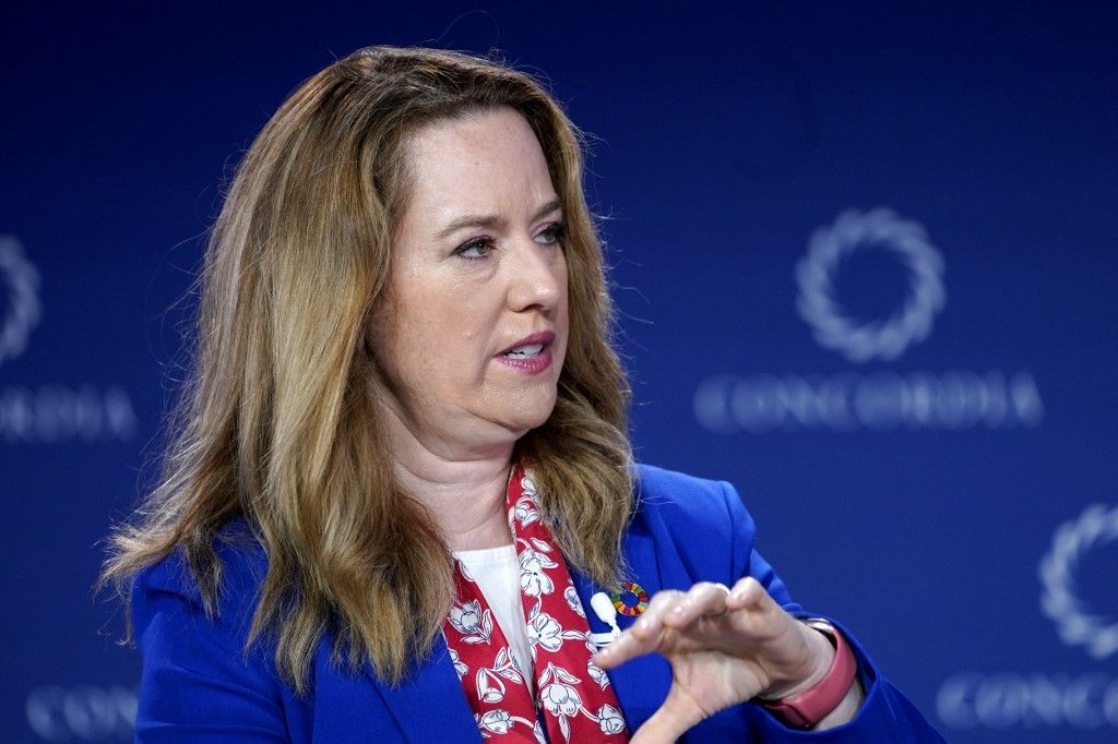 Amy Pope, az IOM főigazgatója szerint a tengeri migrációs útvonalakon bekövetkező halálesetek a globális kudarc jelei. Fotó: AFP