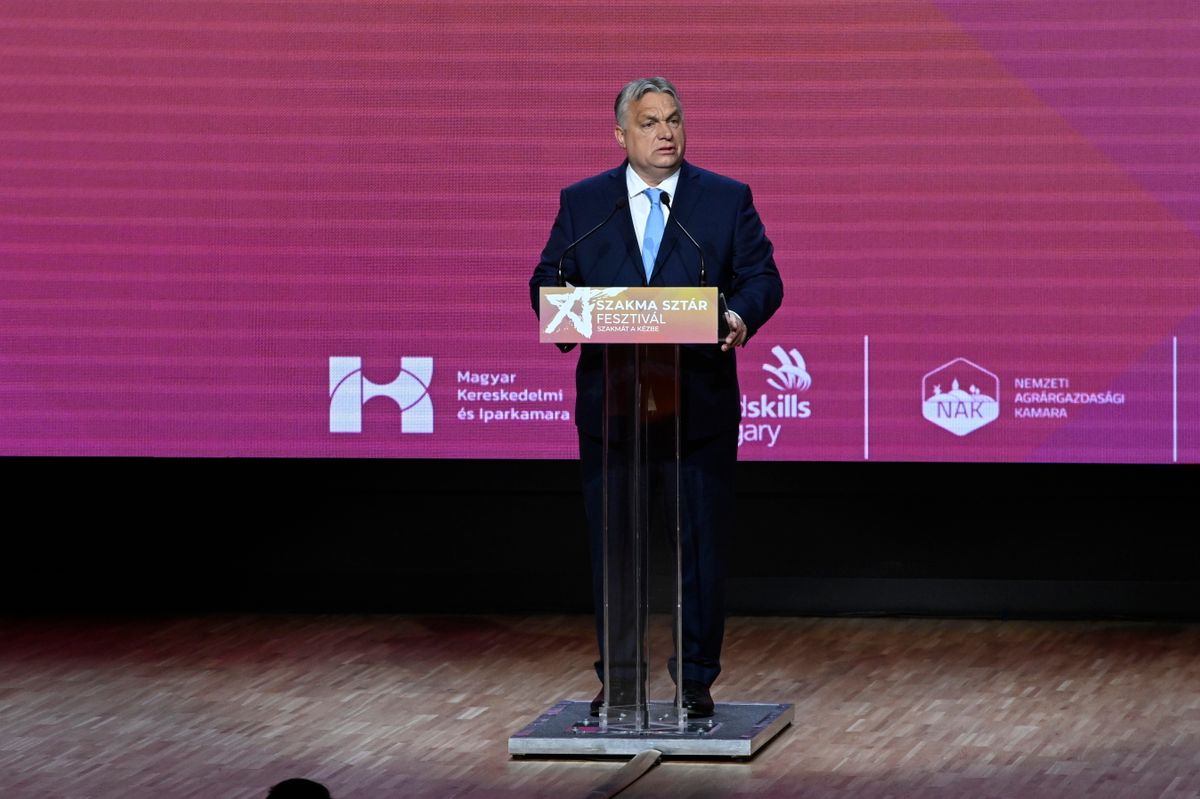 Orbán Viktor ünnepi beszédet mondott a Szakma Sztár fesztivál megnyitóján. Fotó: Koszticsák Szilárd
