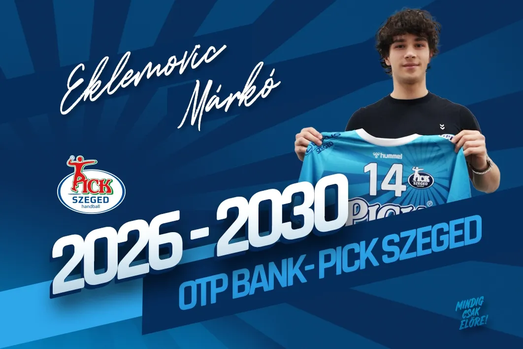 Eklemovic Márkó nyártól a Pick Szeged játékosa. (Forrás: OTP Bank-Pick Szeged)